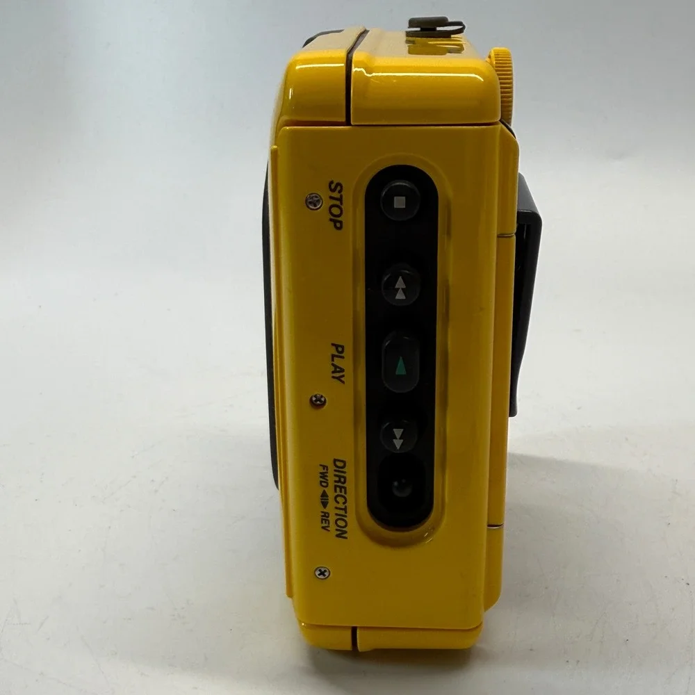 Vintage Sony Walkman Sports Cassette Player FM AM Yellow WM-F2078 Y2K